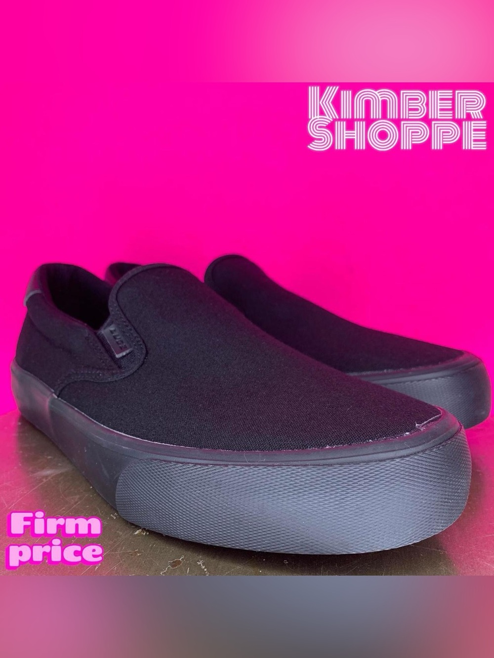 Lugz Clipper Black Slip-On Sneaker US 9.5 EU 41